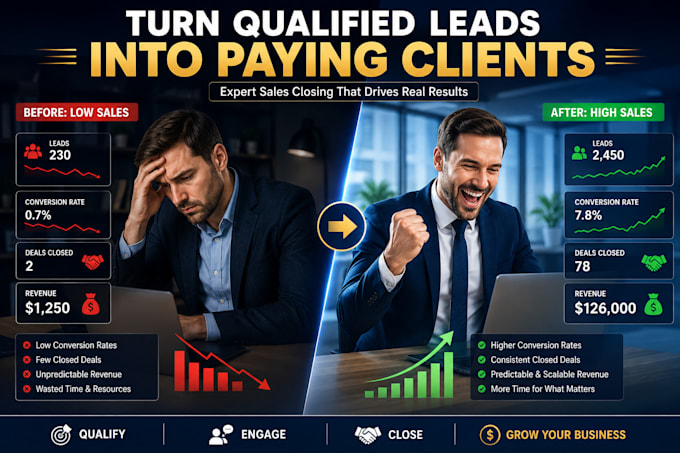 close b2b lead generation, high ticket sales, professional sales close