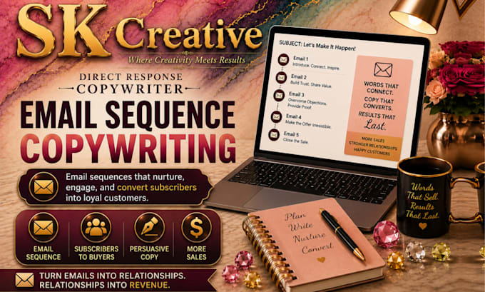 write a high converting email sequence and sales email copy