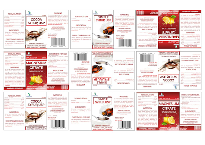 design professional pharmaceutical medicine labels and packaging
