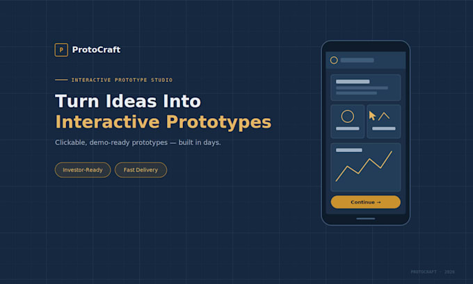 turn your idea into an interactive prototype
