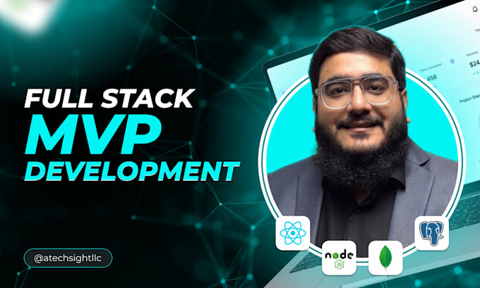 develop a full stack mvp using react, laravel, or django