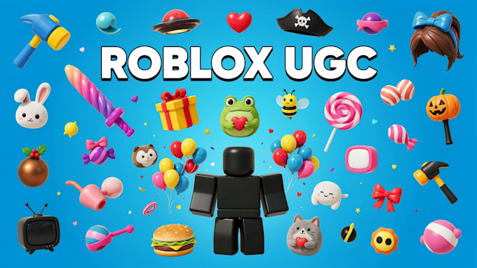 create custom roblox ugc accessories, wearables, hair and 3d models