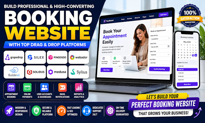 build grapedropc pingendo webador builderall solidus sylius booking website