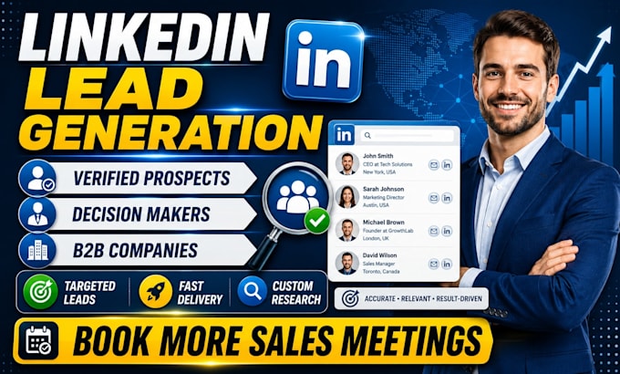 do linkedin lead generation and build targeted b2b prospect lists