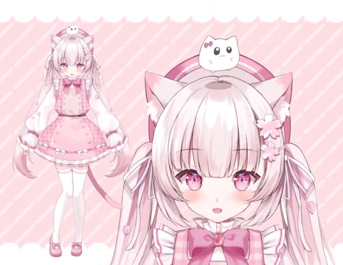 draw and rig high quality live 2d vtuber model, 2d vtuber model, vtuber rigging