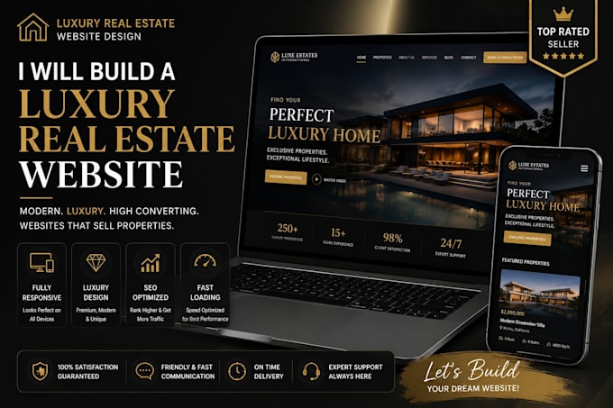 build a luxury real estate website