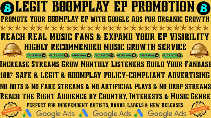 do best organic boomplay ep music promotion for real growth using google ads