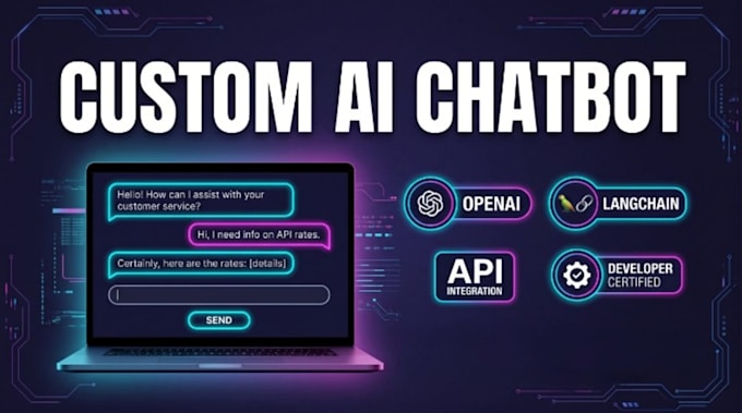 build custom ai chatbot for website or app