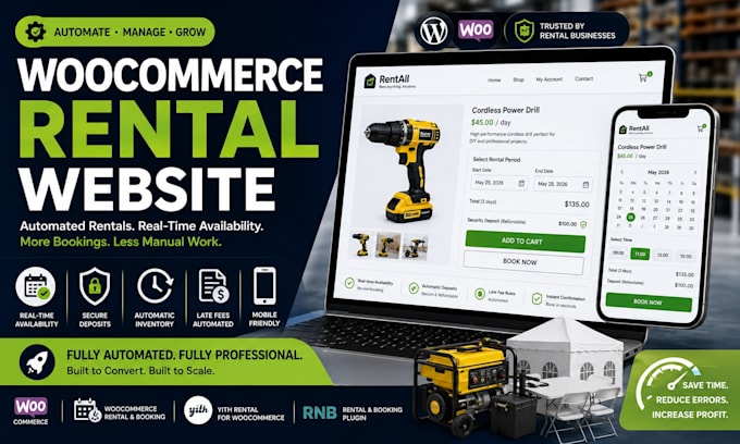 build a woocommerce rental store with deposits and inventory
