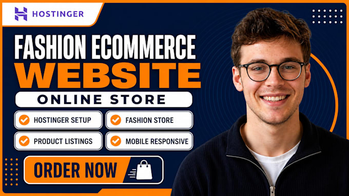 build hostinger fashion ecommerce website and online store
