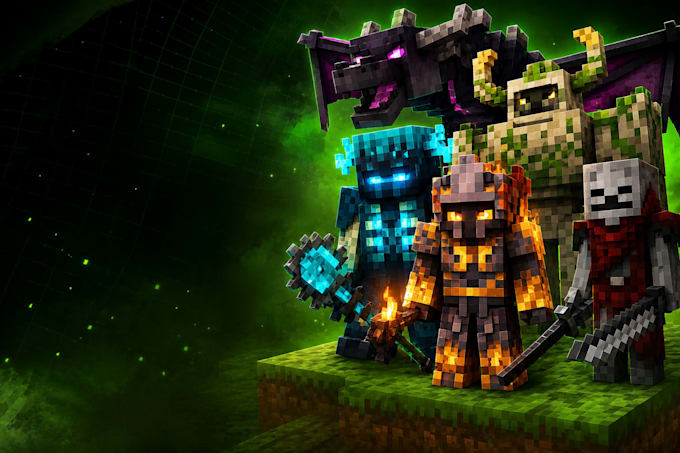 create custom minecraft blockbench 3d models and mobs