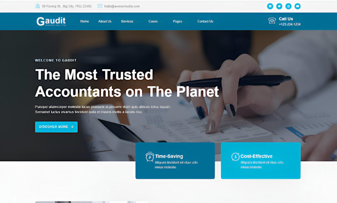 build squarespace accounting website finance service website bookkeeping website