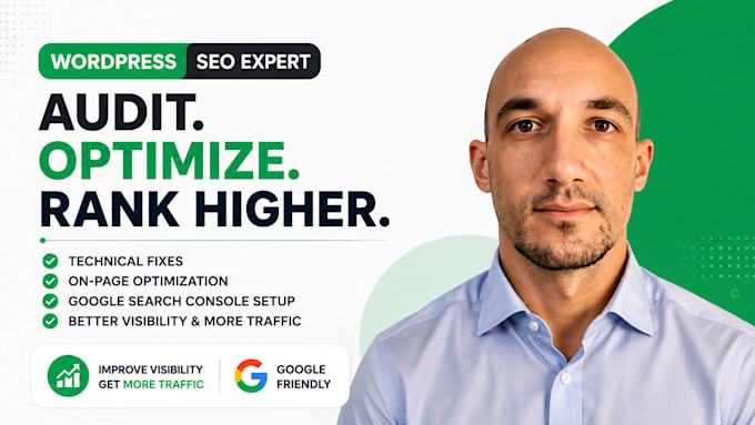 do wordpress SEO audit, technical and on page optimization