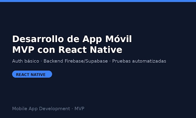 build your react native mobile app mvp