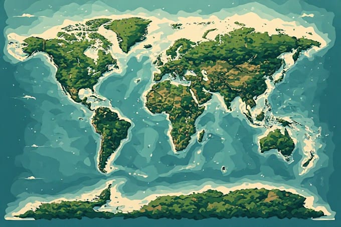 draw vector map in illustrator