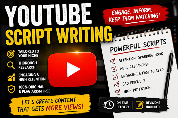 make engaging script for your youtube videos