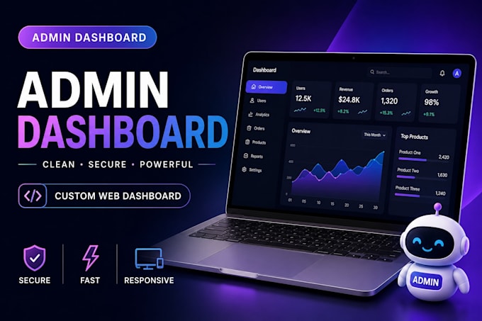 build react admin dashboard, CRM, and analytics panel