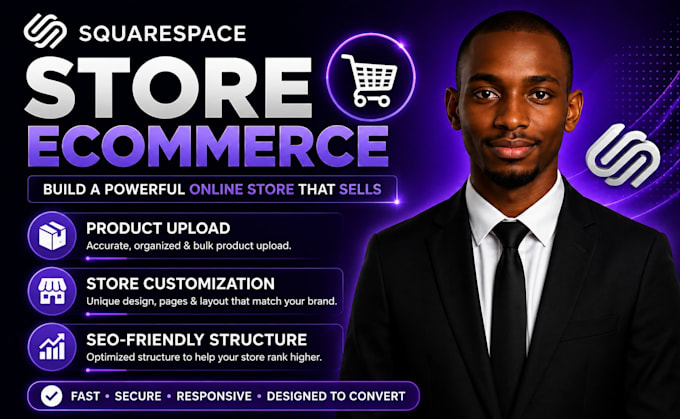 design a premium squarespace store ecommerce, squarespace design and development