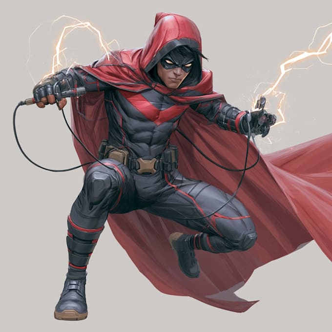 draw comic book character art, comic cover, concept superhero art illustration