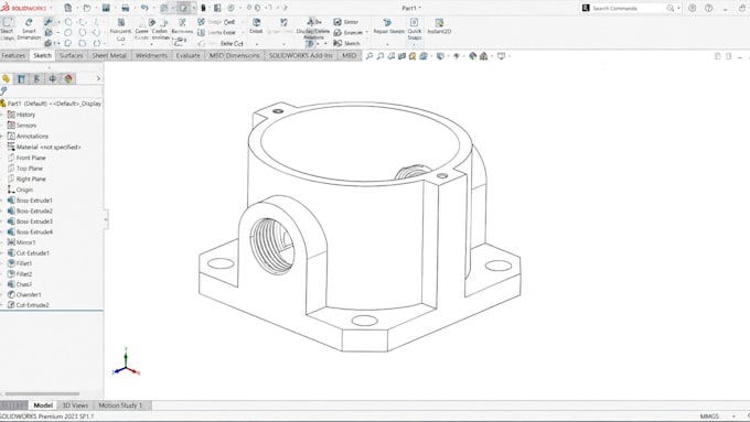 reverse engineer die cast enclosures stl to production cad ready in solidworks