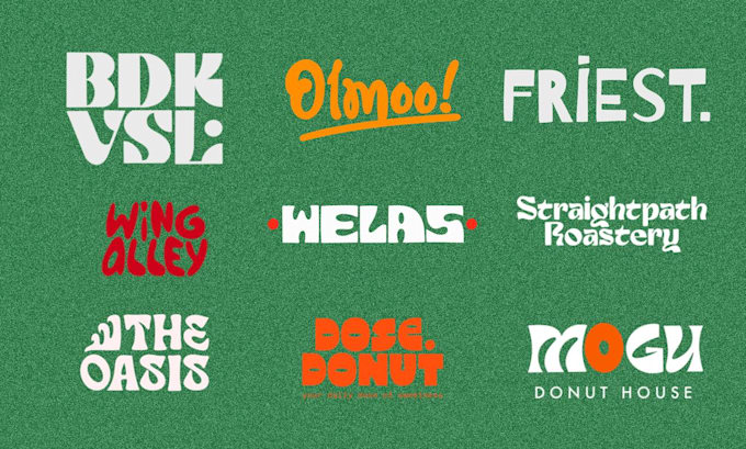 design logo handwritten typography, lettering