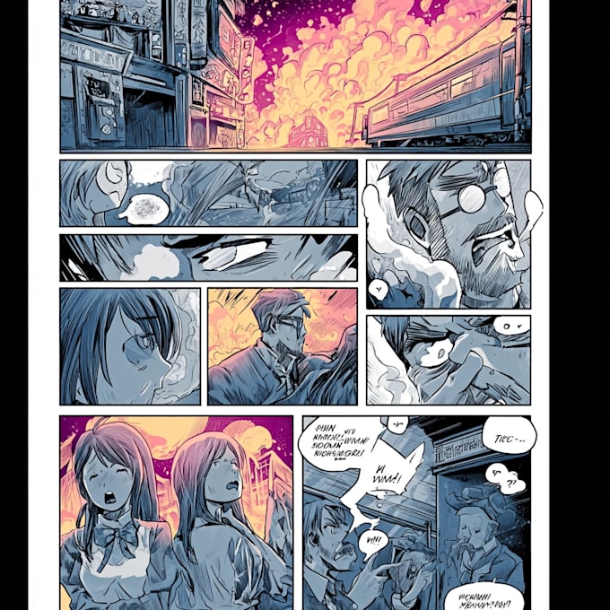 draw dynamic comic art for covers, posters, and characters