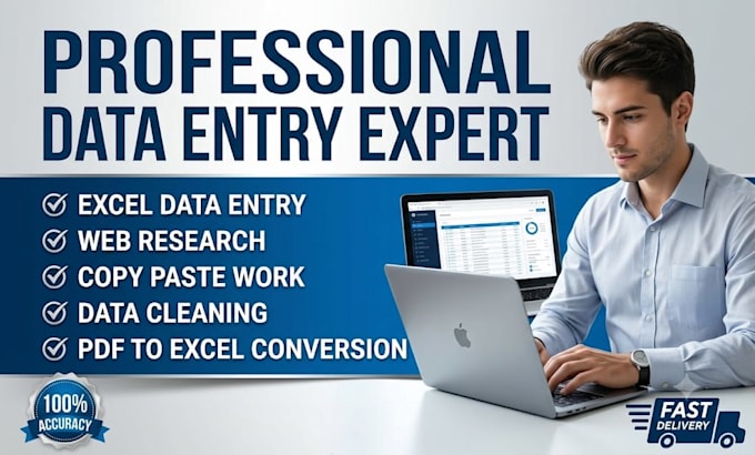 do fastest data entry, excel data cleanup, and web scraping