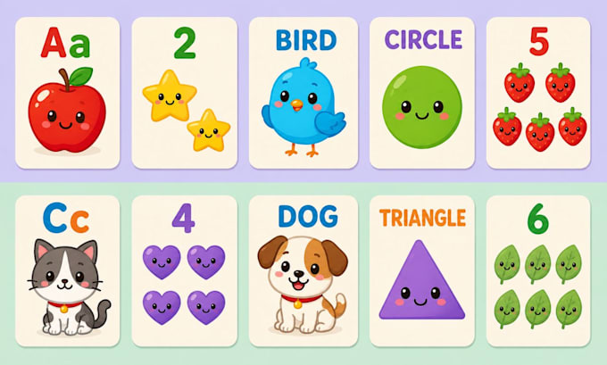 design custom flash cards, educational cards and learning card games