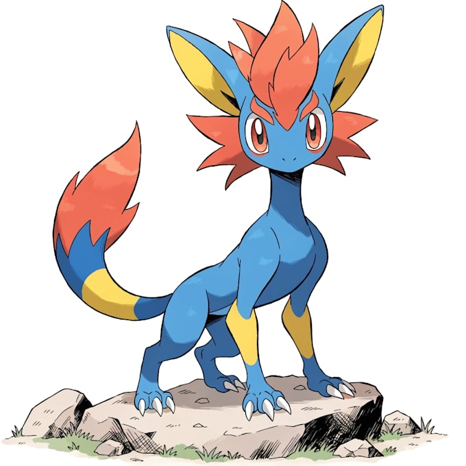 draw custom pokemon anime illustration