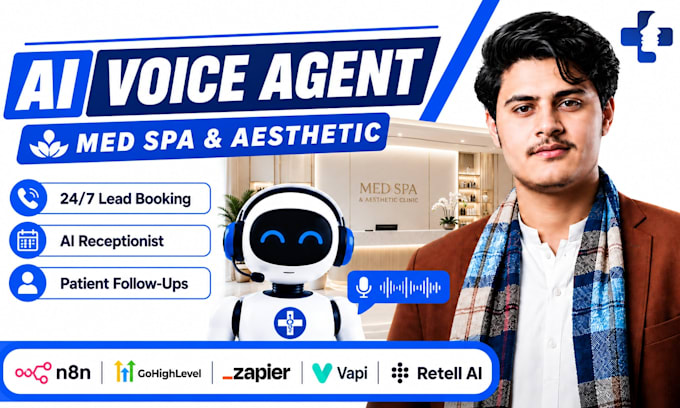 setup ai receptionist and lead generation for aesthetic clinic