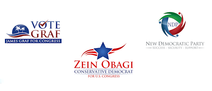 create a modern political campaign logo creation