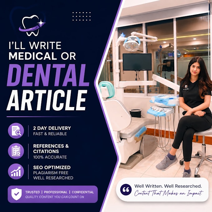 create a medical or dental article for you