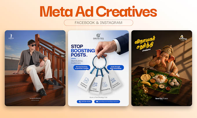 design meta ad creatives for facebook and instagram