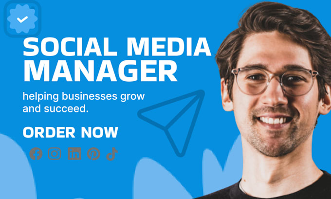 be your social media marketing manager, monthly management