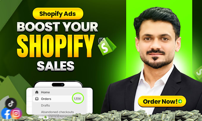 setup shopify facebook ads, instagram ads campaign