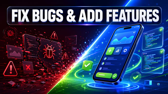fix bugs and add features to your flutter or swiftui app