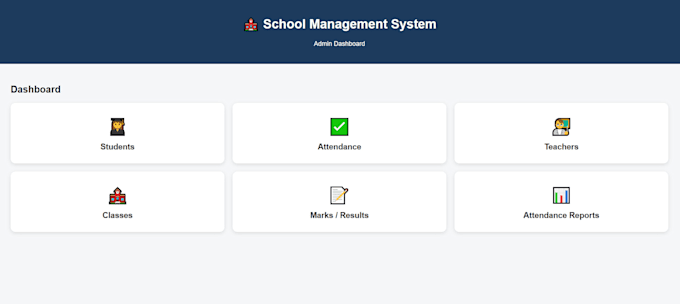 build a professional school management system website