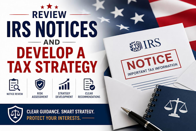 review irs notices and develop a tax strategy