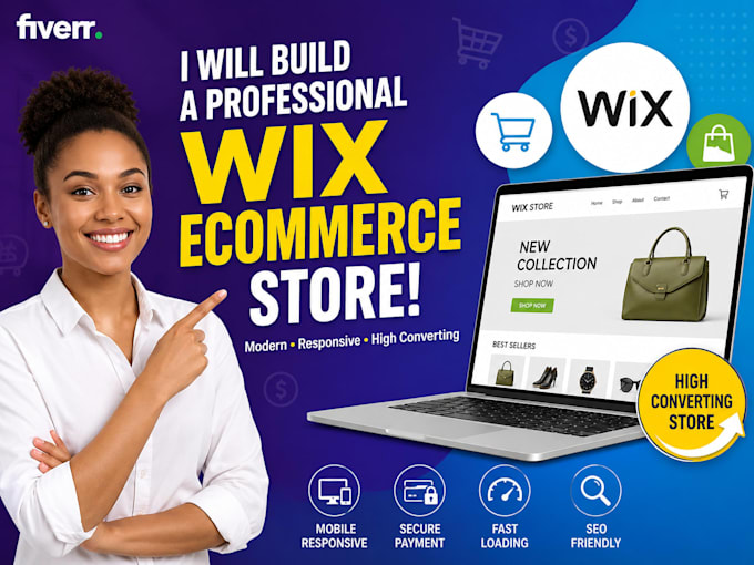 design a high converting wix ecommerce website