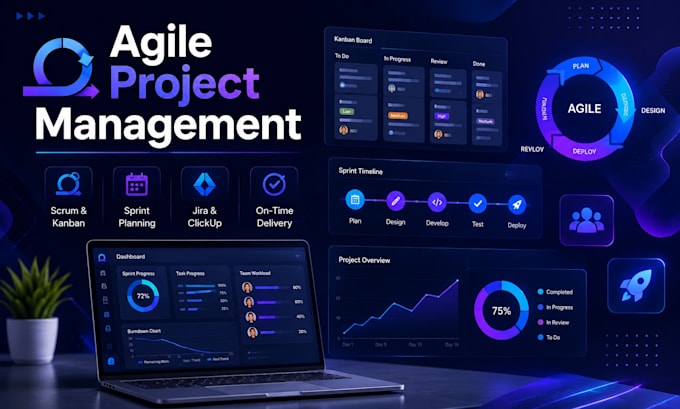 be your agile project manager for software or saas projects