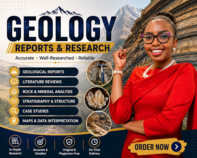 prepare professional geology and geoscience reports