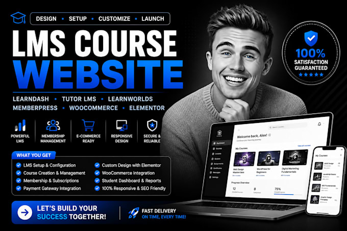 learndash tutor lms learnworlds memberpress woocommerce elementor course website