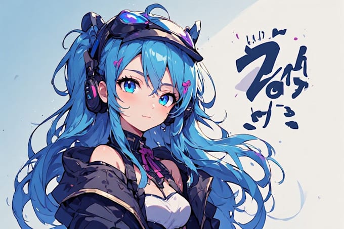 draw live2d anime character for vtuber