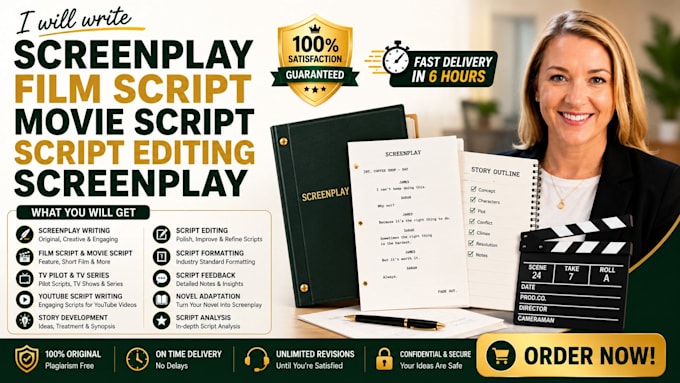 write screenplay film script movie script script editing screenplay