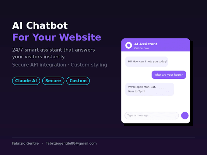 add an ai chatbot to your website