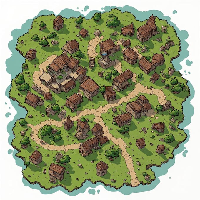 create a map for your book, tabletop game, dnd, warhammer