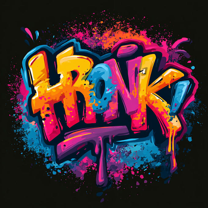 hand draw marker graffiti style tag or logo