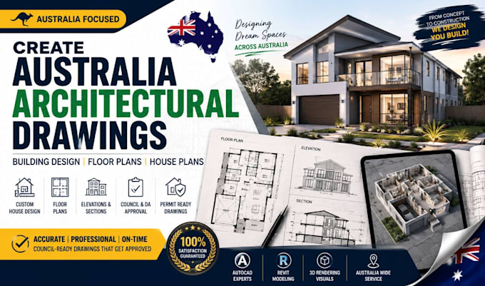 create australian architectural plan building drawing site analysis in australia