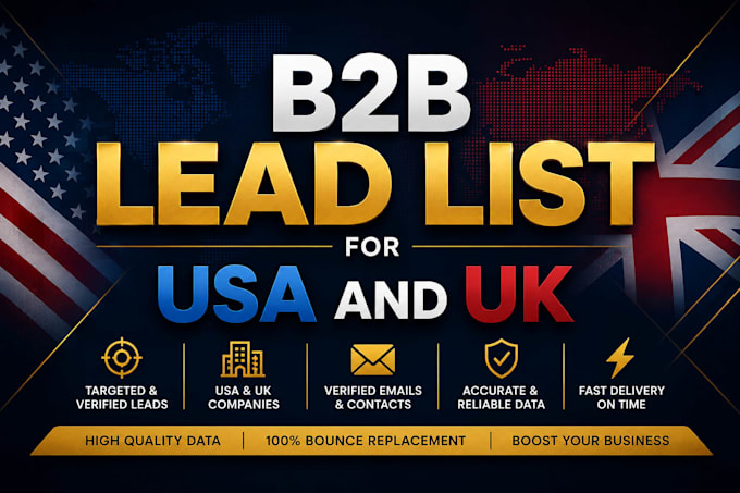 b2b lead list for USA and UK