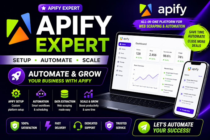 build a web scraper on apify to extract leads and data